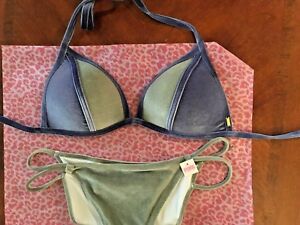 velvet push up bikini