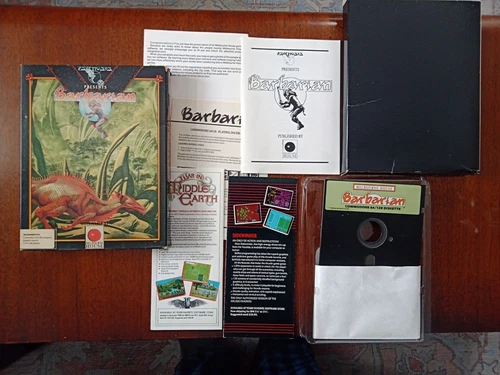 Barbarian Psygnosis Commodore 64/128 Big Box CIB super clean!!