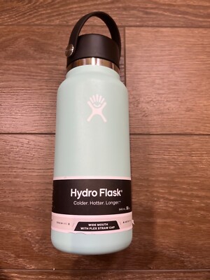 Hydro flask Dew 32 Oz Stainless Steel Insulated Water Bottle Flip Straw Top NWT