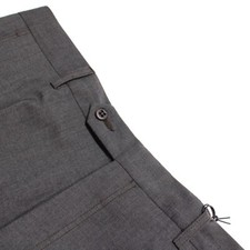 Zanella NWT Dress Pants Size 36 US In Gray Melange 100 Wool Travel Trouser