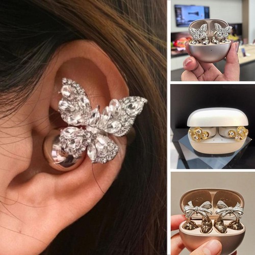 Rhinestone For Clip on Earbuds Open Ear, Zirconia Acces Earphone Decorative R0H7 - Zdjęcie 11 z 19