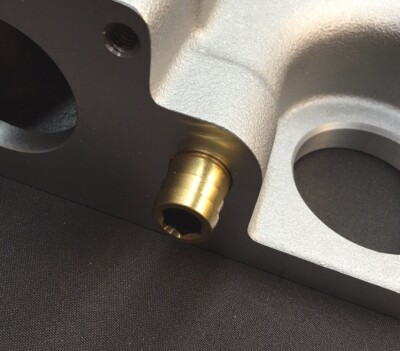 CNC Machined Brass Ford FE 390 427 428 Threaded Water Bypass Fitting