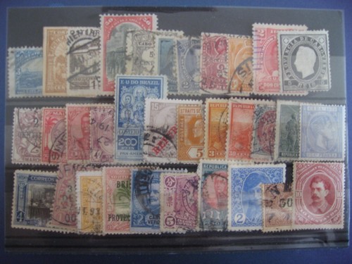 (9) World Vintage Stamps On Card.. - 第 1/1 張圖片