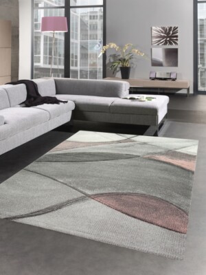 Tapis Moderne En Laine Beige Et Gris - Inspiration Luxe