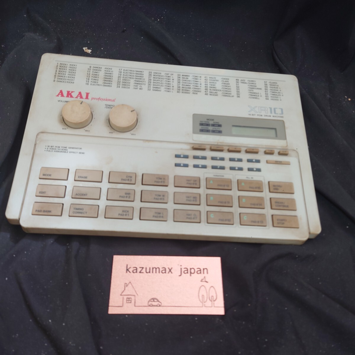 AKAI XR-10 Rhythm Drum Machine 16-Bit Sound Source Vintage