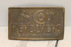 colt revolvers belt buckle