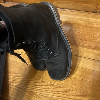 MENS DR. MARTENS PIER BLACK LEATHER HIGHTOP BOOTS SIZE US  display picture 1