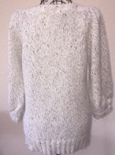 M RENA Sweater Size Medium Multi Color Sparkle Party Sweater Women's Vintage