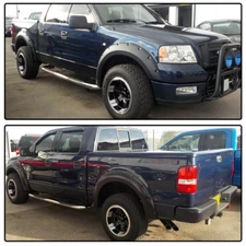 4PCS FIT FOR 04-08 FORD F150 TEXTURED POCKET RIVER STYLE BOLT on FENDER FLARES