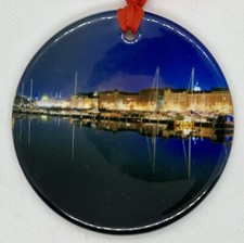 Helsinki Finland Christmas Ornament Porcelain Souvenir Travel Gift