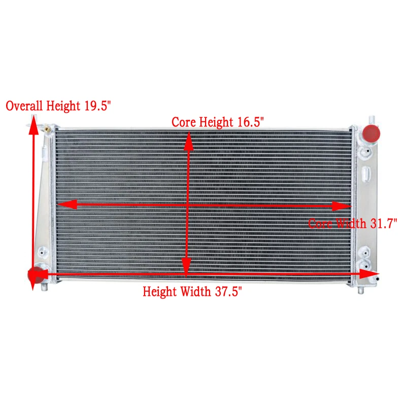Aluminum Radiator fit 1999-2009 Ford F-150 F-250 F350 Expedition 4.2/4.6,5.4L V8 Foto 2 de 4