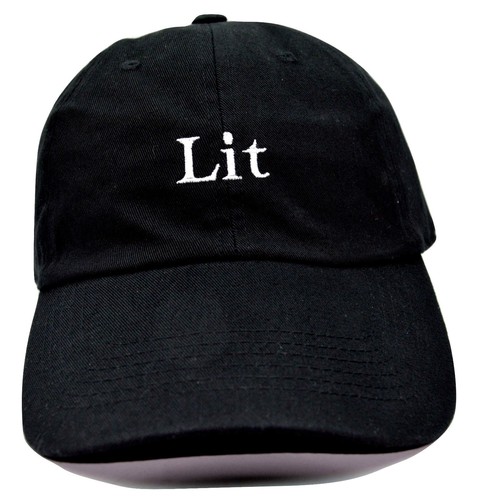 KB Ethos Lit Logo Adjustable Black Cotton Novelty Cap Dad Hat - Picture 2 of 6