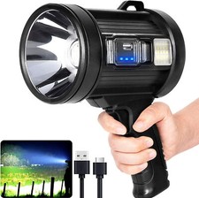 Rechargeable Spotlight Spot Lights Handheld 9000000 Lm Flashlight Lightweight