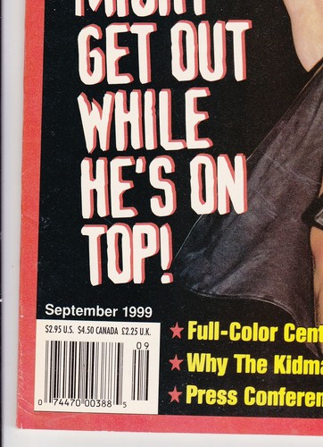 Pro Wrestling Illustrated September 1999 Stone Cold Steve Austin Bret Hart WWF - Picture 5 of 10