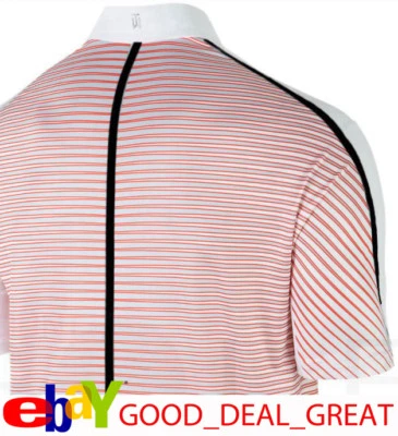 Nike TW Tiger Woods Stripe Polo Shirt 585786-100 **Extremely Rare***