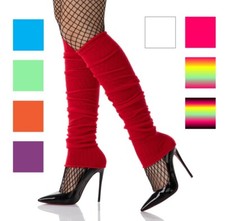 Leg Warmers Fancy Dress Costume 1980s Rainbow Legwarmers Costume Party Rave