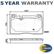 Allied Nippon Front Brake Pads Set Fits Q5 A7 Macan 2.0 TDi 3.0 D 3.6