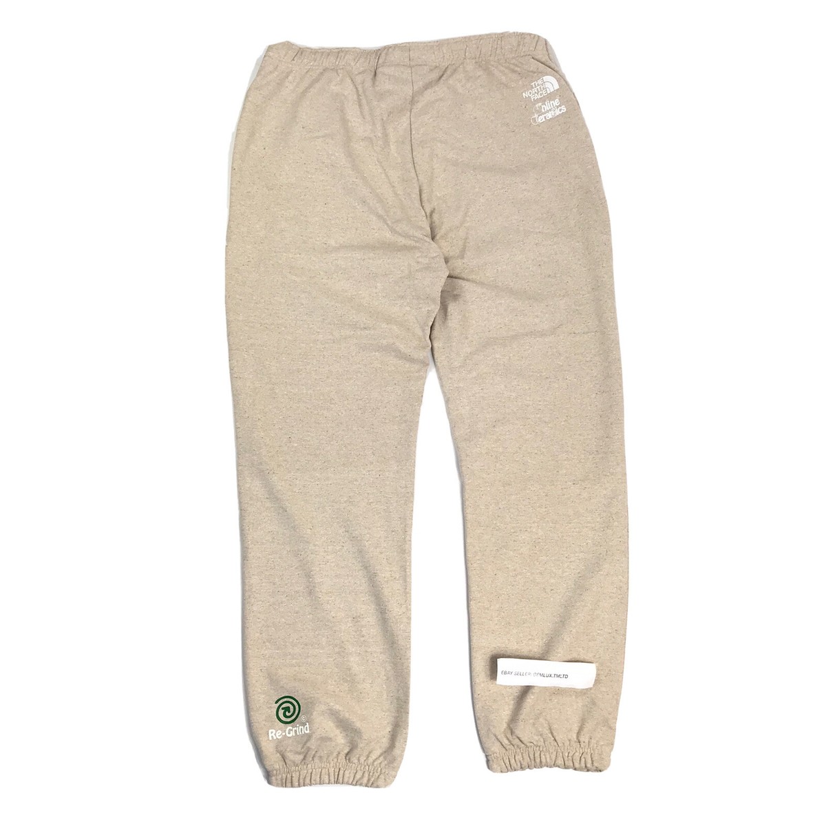The North Face X Online Ceramics Tapered Beige Logo Sweatpants | eBay