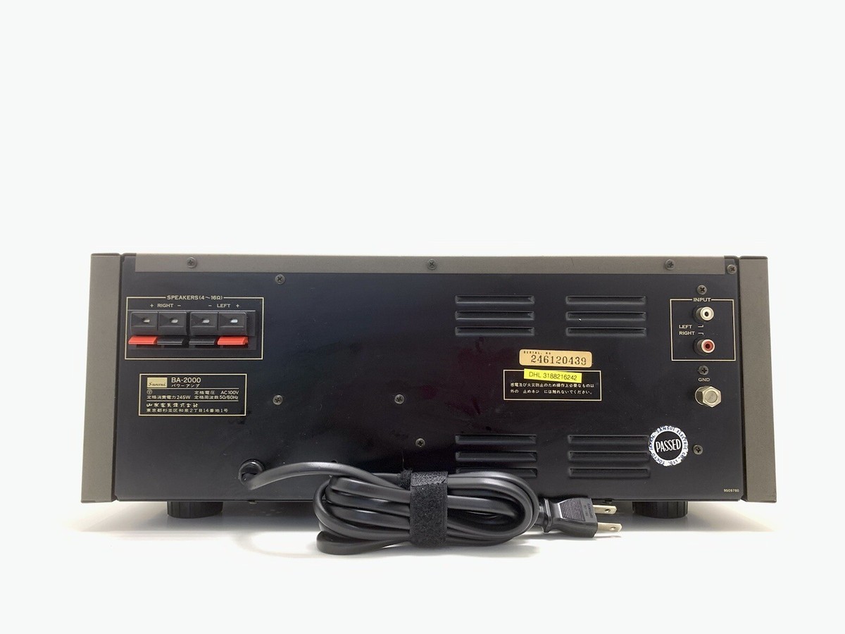 SANSUI サンスイ　パワーアンプ　BA-2000 SANSUI BA-2000 Specifications Sansui