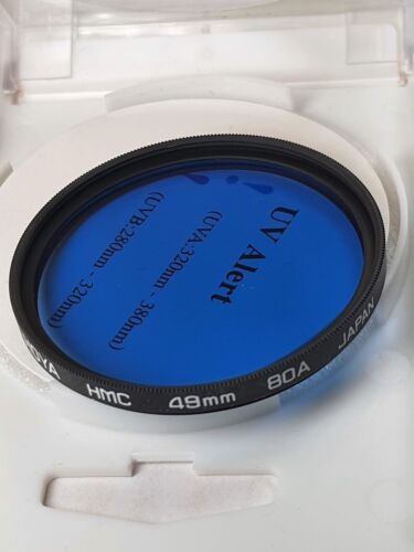 49mm Hoya 80A HMC Blue Glass Lens filter 80 A Japan Multi Coated 49 mm E-49 E49 - Picture 3 of 5