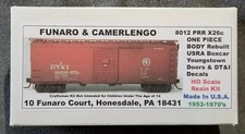 Funaro F&C 8012  DT&I Boxcar  DETROIT TOLEDO IRONTON  X26c PRR Youngstown  1-Pc