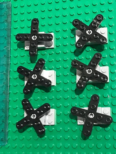 Lego Technic 6 x Elica Elicottero NERA / Lama Rotore Multiasse Chinook 6