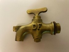 Ancien Robinet d'eau en Laiton Marqué "DF"