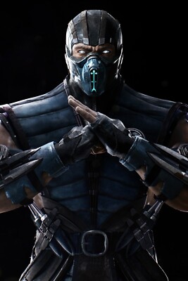 Mortal Kombat Sub-Zero Poster Wall Art Photo Prints 16x24, 20x30, 24x36''