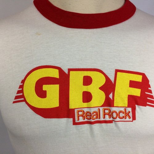 Vtg 80s Screen Stars 103.1 GBF Rock Radio Station Tour Evansville IN T Shirt - 第 3/5 張圖片