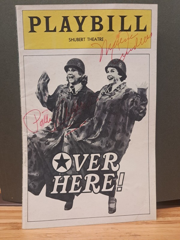 Over Here! Signed Original Playbill Cover: autographed by both sisters