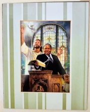 "PREACH THE WORD" 5x7"-   Art Card -MATTED -  8x10"  artist Nathan Greene  /