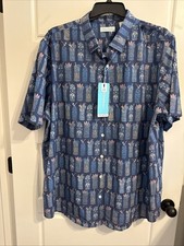 Caribbean mens SHIRT PERFORMANCE isle breeze stretch tiki 2XB TALL NEW 69.50
