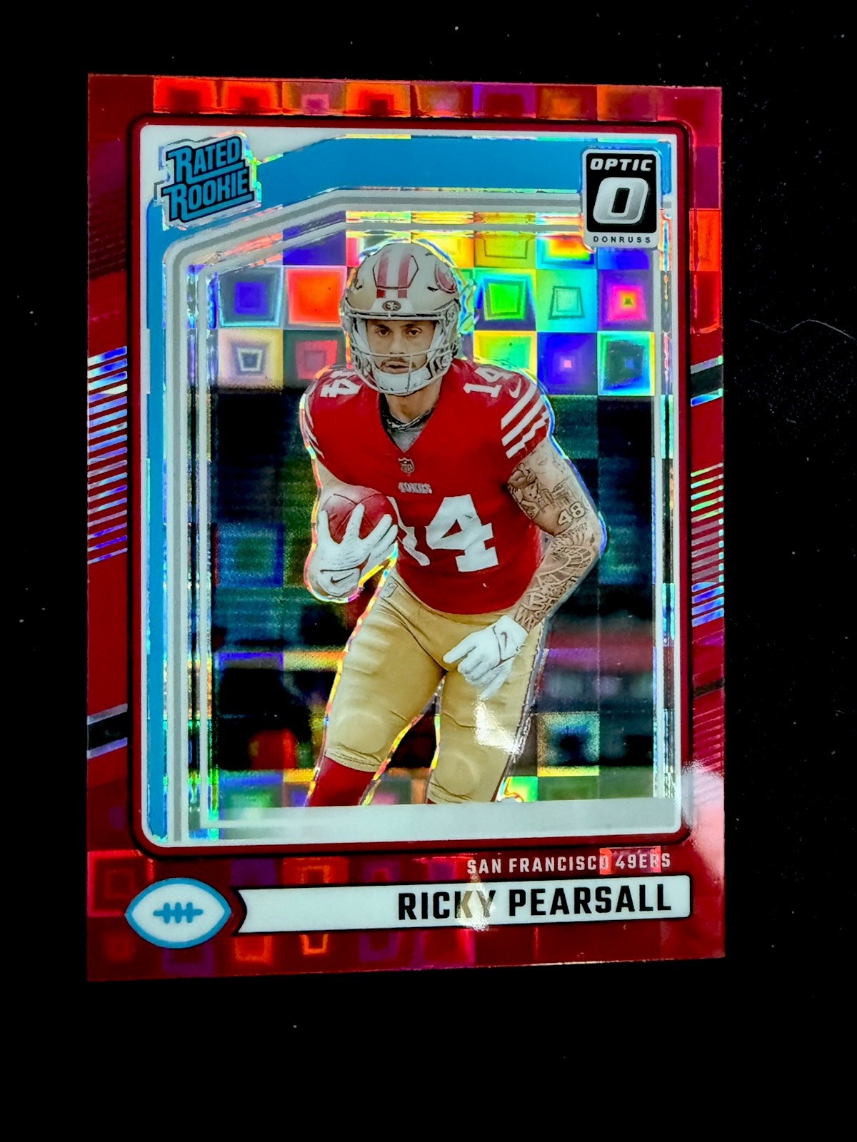 2024 Panini Donruss - Rated Rookie Ricky Pearsall #318 Optic Preview Red Pandora