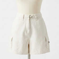 Ralph Lauren Twill Cargo Shorts Winter Cream Women  s Size 6 Casual City