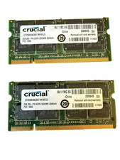 Crucial 4GB (2 x 2GB Single Sticks) PC2-5300 667 DDR2 Sodimm Laptop RAM Memory