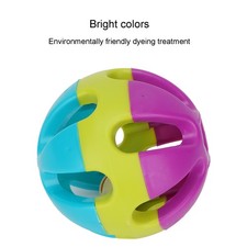 2 Pack Non-Toxic Plastic Cat Chasing Rattle Ball With Bell For Interactive