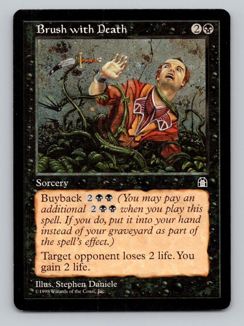 Brush with Death C Stronghold Magic The Gathering NM