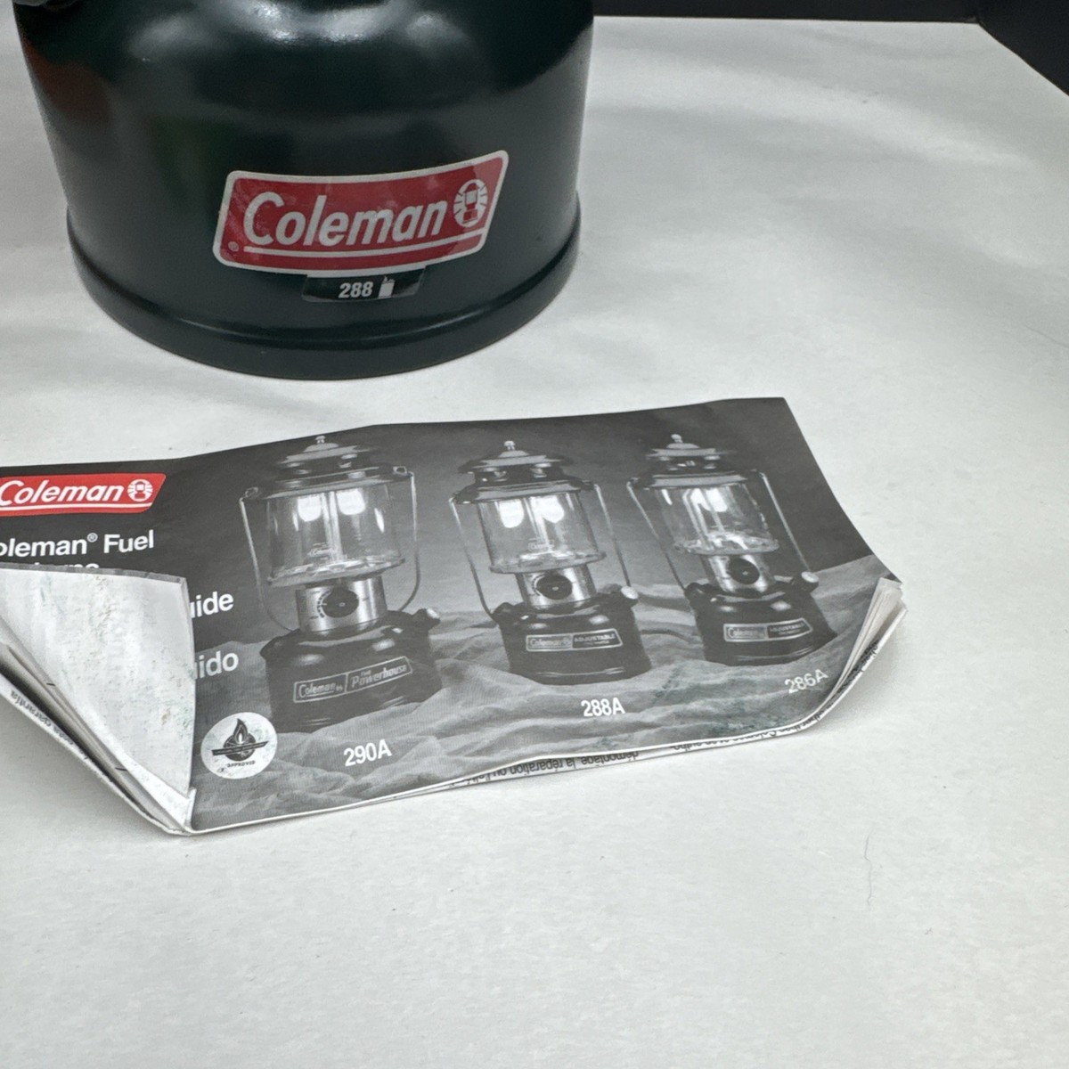 美品Coleman LANTERN MODEL 288 2MANTLE Coleman Lantern Model 288 (8/86) Adjustable Two Mantle