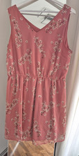 NKD Sommerkleid Gr. 40 rosa Blumenmuster ärm...