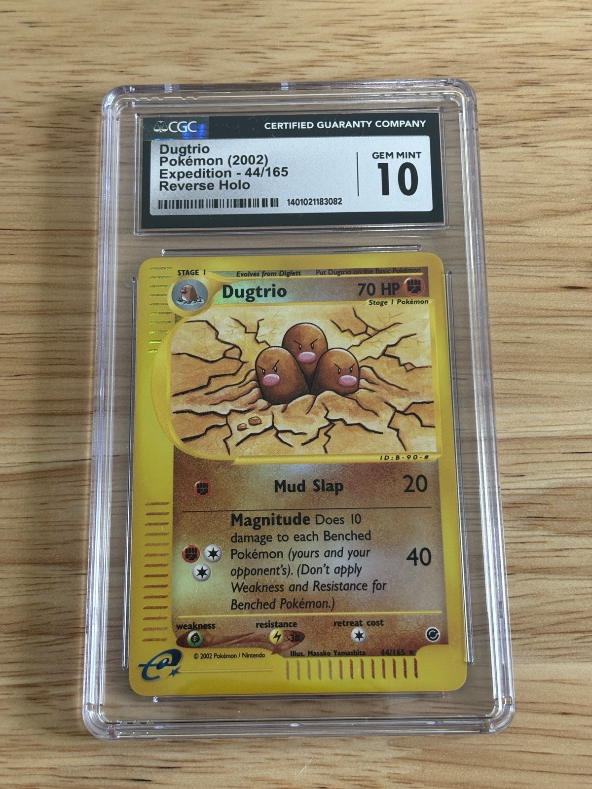 Dugtrio 44/165 | CGC 10 Gem Mint | Pokemon (2002) Expedition | Reverse Holo