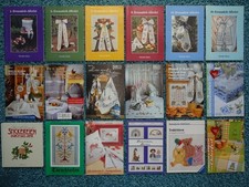 Bücherpaket 49 x Kreuzstich Bücher Stickmuster Stickheft Stickvorlage sticken