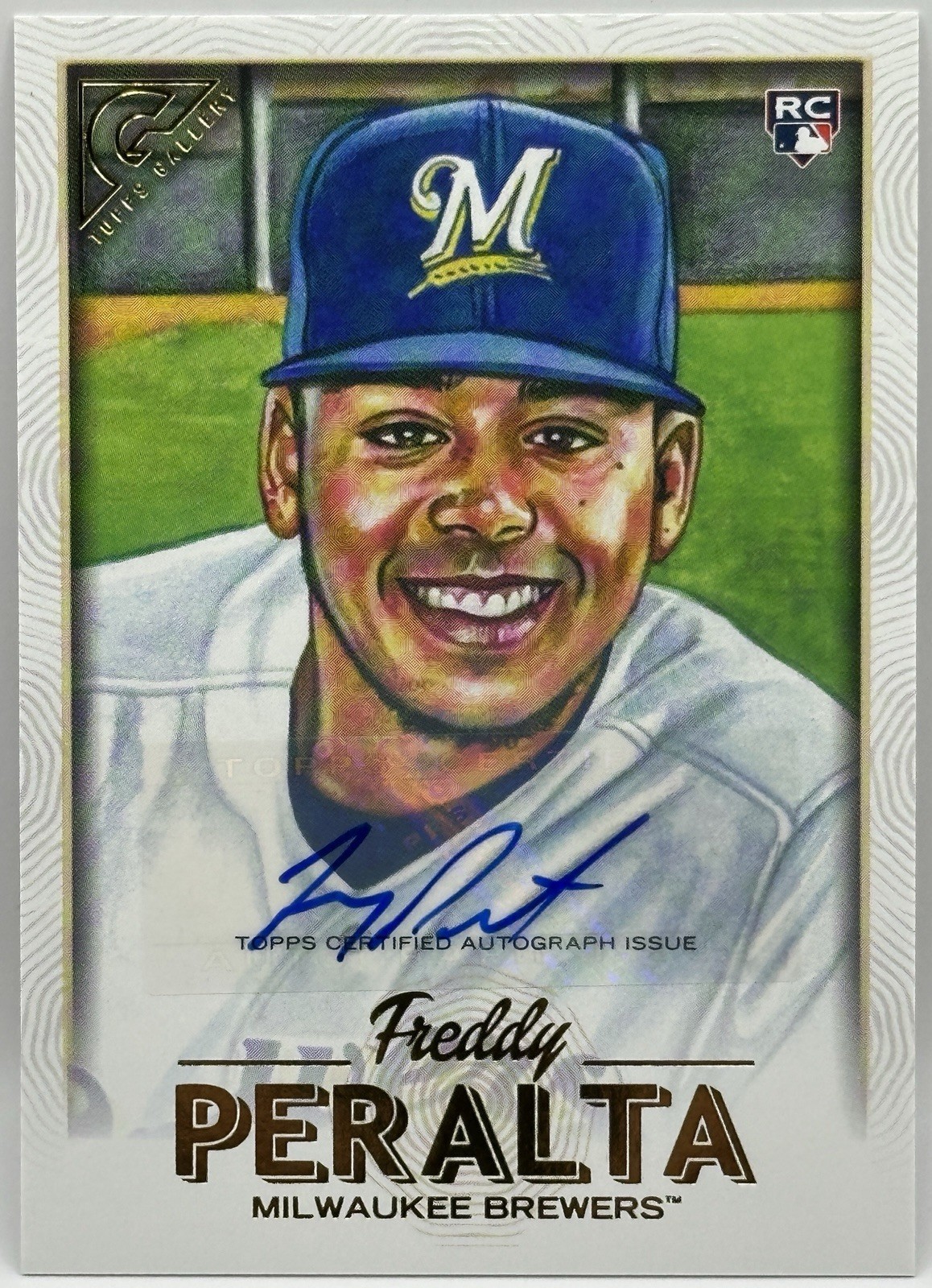2018 Topps Gallery Freddy Peralta RC Auto #118 MIL