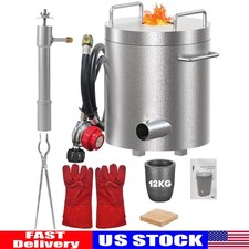 12KG Propane Melting Furnace Kit Metal Metal Foundry Furnace Kits 2700 F 30PSI