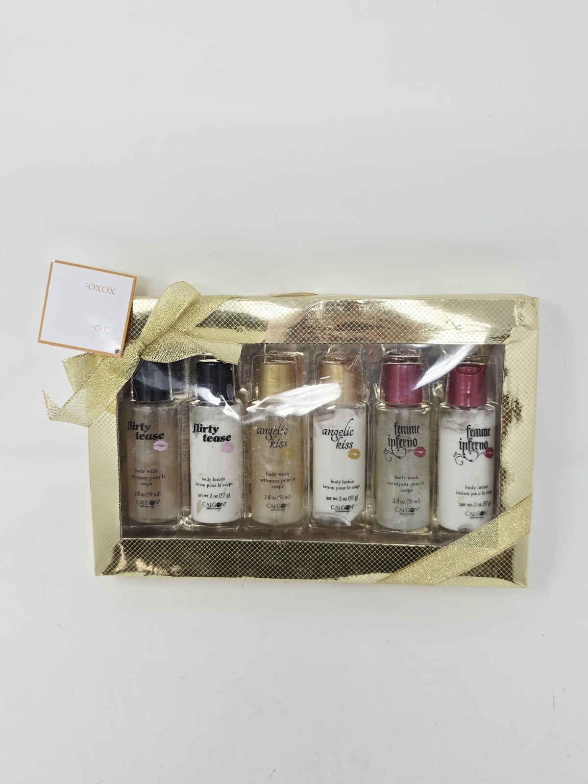 Vintage Calgon Gift Set (HTF Scents) Femme Inferno/ Angelic Kiss /Flirty Tease 