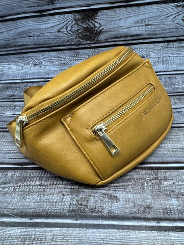 Fawn Design Fanny Pack Belt Bag Mustard Brown EUC
