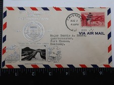Canal Zone sc c19 1939 Airmail Cover 25th Panama Canal Anniv MIRAFLORES LOCKS