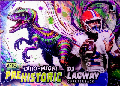 2024 Wild Card Dino-Might PreHistoric DJ Lagway Color Splash Foil-FL Gators QB1