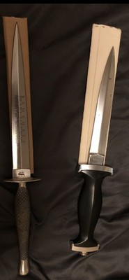 Black Panther Solingen Germany #064 Boot Knife Dagger w/Metal Sheath 10-7/8'' VTG