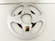 Excellent SCOTCH 10.5" METAL 1/4" TAKE UP REEL with used Tape