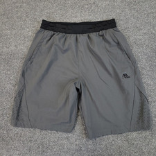 Adidas Running Shorts Boys Youth Sz 14 27x11 Gray Mid Rise Slash Pockets